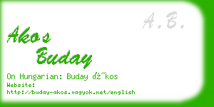 akos buday business card